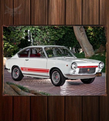 Металлическая табличка Fiat Abarth OT 1300 Coupe